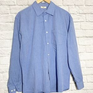 Steve & Barry's Men's Size L Button-Up Shirt Blue